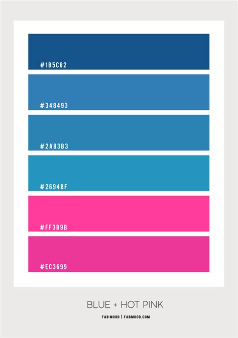 Blue and Hot Pink Color Scheme – Color Palette #74 1 - Fab Mood | Wedding Color, Haircuts ...