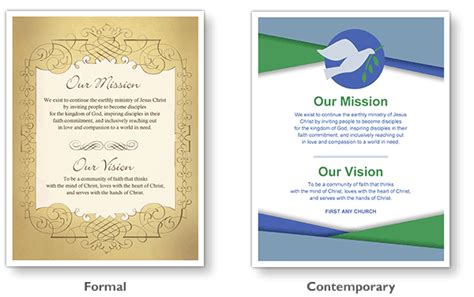 Church Vision Statement Template Worksheet