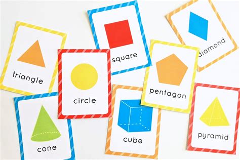 Free printable shape flashcards + 11 creative ways to use them - The ...