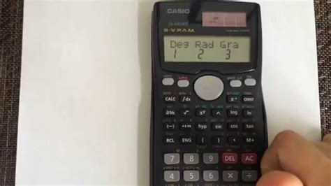 Converting from Radians to Degrees using the calculator Casio fx-991MS - YouTube