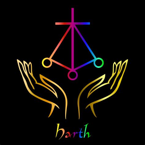 Karuna Reiki. Energy healing. Alternative medicine. Symbol Harth ...