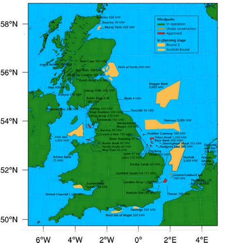 Offshore Wind Farm Map