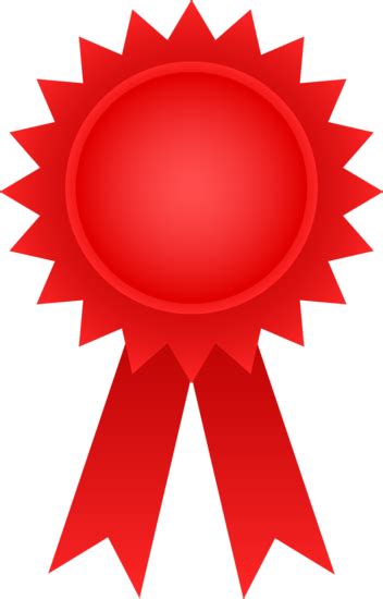 Red Award Ribbon - Free Clip Art