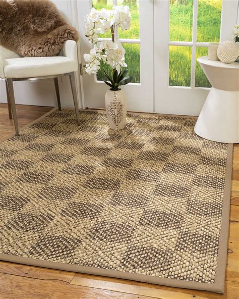 Natural Area Rugs Parson Custom Sisal Rug, 10', Square Wheat Border - Walmart.com - Walmart.com