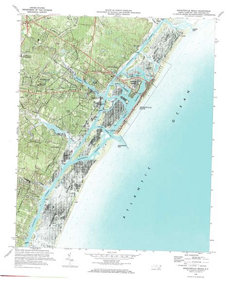 Wrightsville Beach topographic map, NC - USGS Topo Quad 34077b7