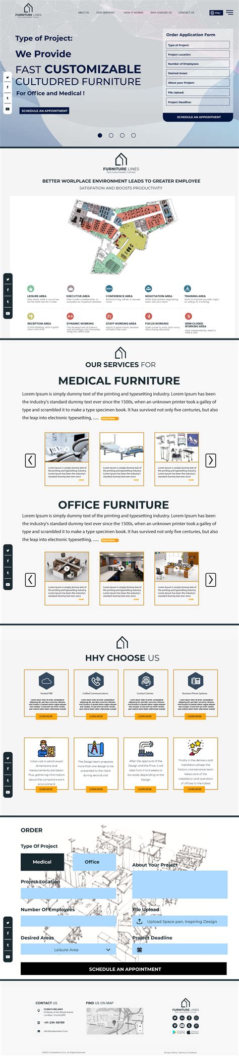 Furniture website Templates on Behance