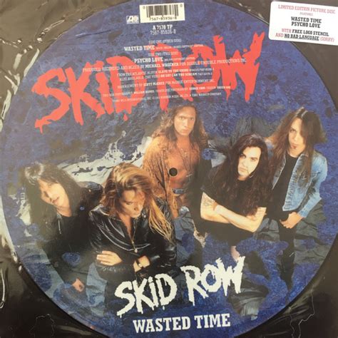 Skid Row – Wasted Time (1991, Vinyl) - Discogs