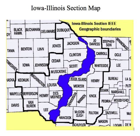 Quad Cities Iowa Illinois Map