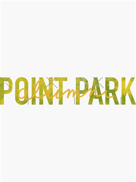 "Point Park University Alumni" Sticker for Sale by bhipp94 | Redbubble