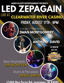 Clearwater River Casino Lewiston, Tickets for Concerts & Music Events 2025 – Songkick