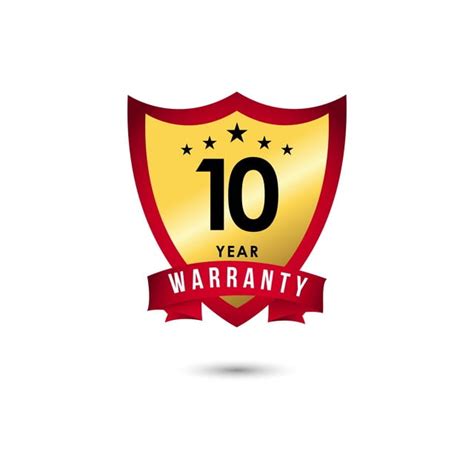 Year Warranty Vector PNG Images, 10 Year Warranty Vector Template Design Illustration, 10 ...