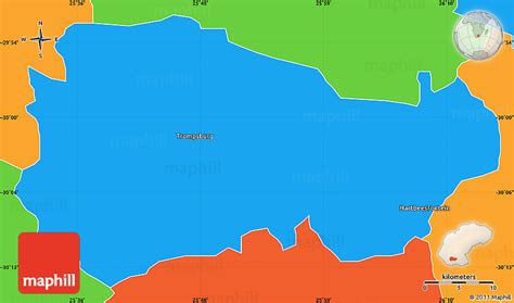 Political Simple Map of TROMPSBURG