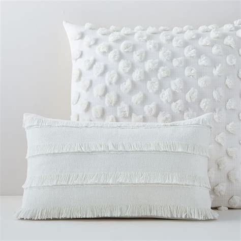 Candlewick Fringe Pillow Cover Set in 2020 | Pillow covers, White pillows, Decorative pillow covers