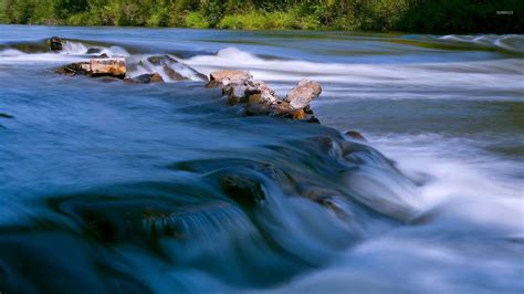 River flowing on the rocks wallpaper - Nature wallpapers - #52594