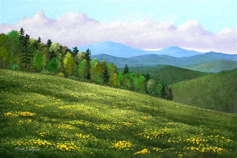 Dandelion Hill Painting by Frank Wilson