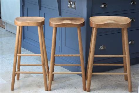 Solid Oak Kitchen Island Stool / Breakfast Bar / 3 Sizes | Etsy | Stools for kitchen island, Oak ...