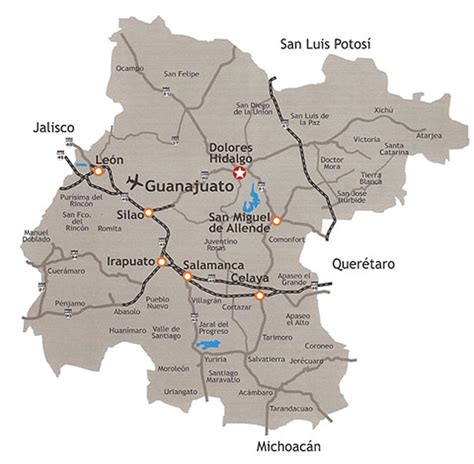 Dolores Hidalgo Guanajuato Mexico Map - Map