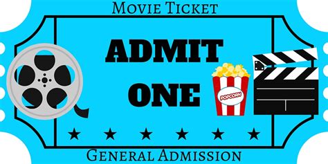 Downloadable Movie Ticket Invitation Template Free Printable | Master ...