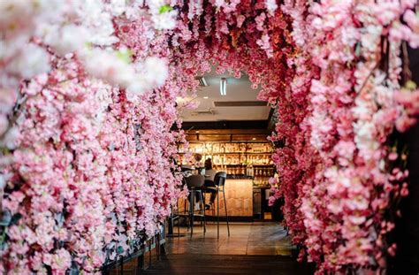 Teleport To Japan At This Rooftop Bar’s Dreamy Cherry Blossom Garden ...