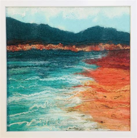 Felt Art - Back Ardwell Bay - Linda Irving Artist