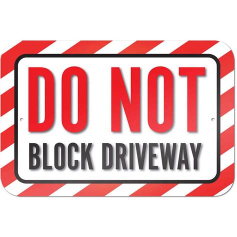 Do Not Block Driveway Sign - Walmart.com