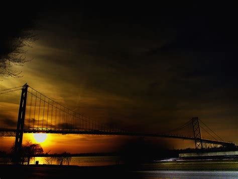 Ambassador Bridge HDR | The Ambassador bridge is a powerful … | Flickr