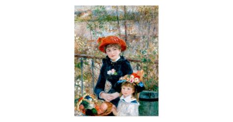 Renoir "Two Sisters (On the Terrace)" Postcard | Zazzle