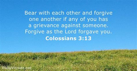 Colossians 3:13 - Bible verse - DailyVerses.net