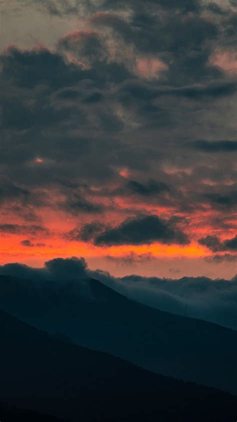 Clouds, Sunset, Mountain | Mountain aesthetic, Sky aesthetic, Clouds photography