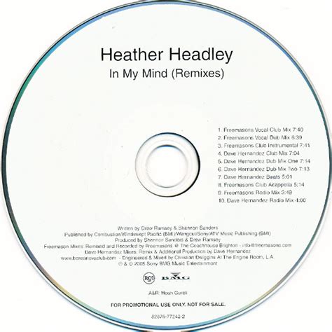 Heather Headley – In My Mind (Remixes) (2005, CD) - Discogs