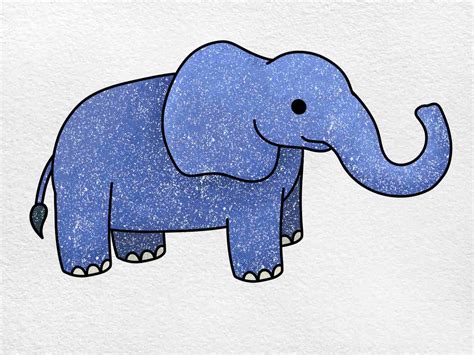 Top 101 + Easy to draw cartoon elephant - Delhiteluguacademy.com