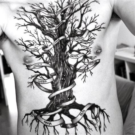 Family Tree Tattoos for Men - Ideas and Inspiration for Guys