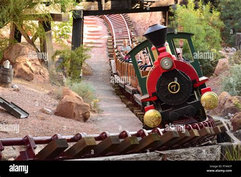 Big thunder Mountain railroad at Disneyland, Los Angeles Stock Photo ...