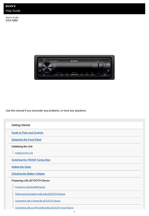 SONY DSX-M80 HELP MANUAL Pdf Download | ManualsLib