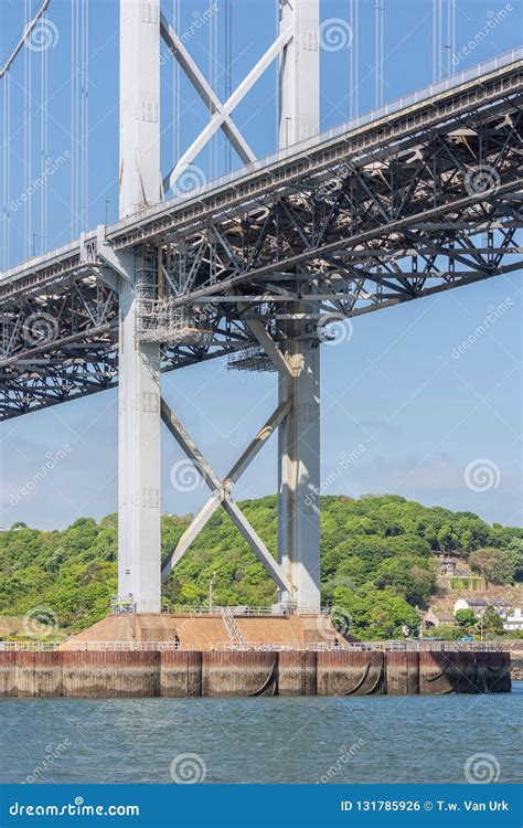 Construction Detail Forth Road Bridge Over Firth of Forth, Scotland Stock Photo - Image of iron ...