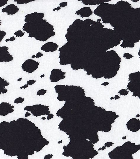 Rural Fabric- Cow Skin Black Flannel | JOANN