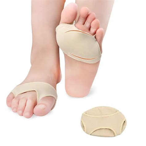 Fabric Gel Metatarsal Ball Of Foot Insoles Pads Cushions Forefoot Pain Support Front Foot Pad ...