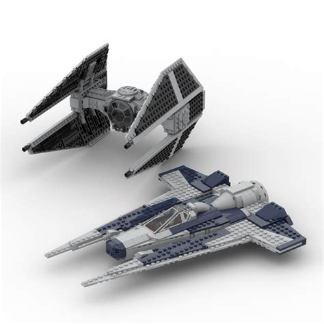 Mandalorian Fang Fighter VS. TIE Interceptor : r/legostarwars