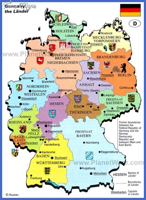 Germany Map Tourist Attractions - ToursMaps.com