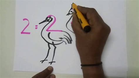 Animals Drawing Using Numbers 1 To 9