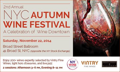 New York Wine Festivals to Present 2nd Annual NYC Autumn Wine Festival ...