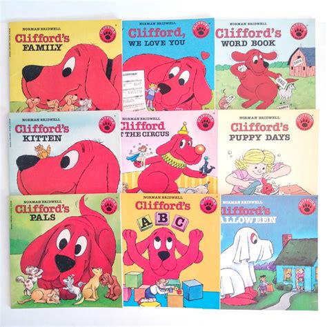 Vintage Clifford the Big Red Dog Softcover Childrens Book Lot - Etsy