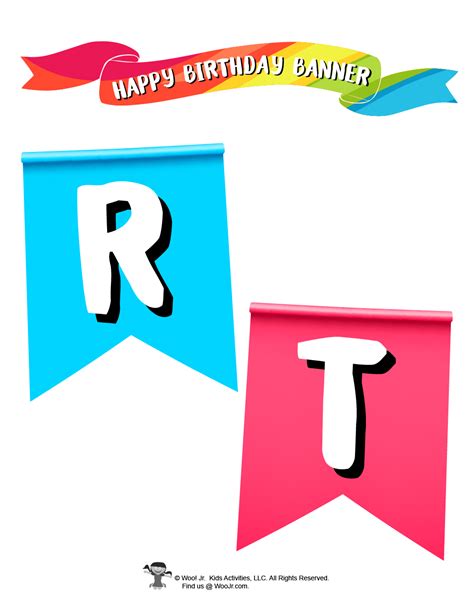 Cute Happy Birthday Banner for Kids | Woo! Jr. Kids Activities ...