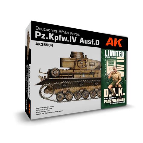 Scalehobbyist.com: Pz.Kpfw.IV Ausf.D Afrika Korps w/ Figure by AK ...