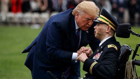 Trump moved by wounded veteran’s performance: ‘We are all Captain ...