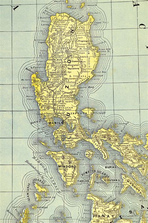 Antique PHILIPPINES MAP Philippine Islands Wall Decor Art - Etsy