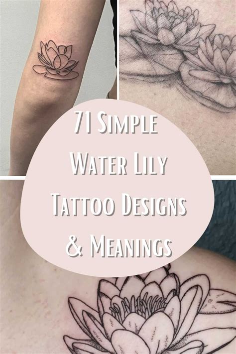 71 Simple Water Lily Tattoo Designs & Meanings - TattooGlee | Water ...