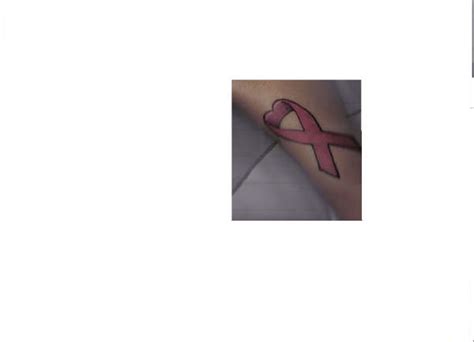 my breast cancer ribbon tattoo