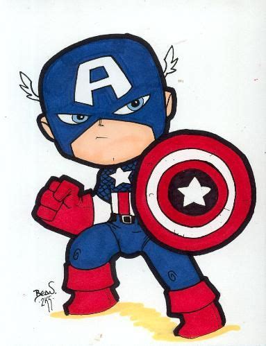 Chibi-Captain America 2 by hedbonstudios on DeviantArt | Captain america drawing, Superhero ...