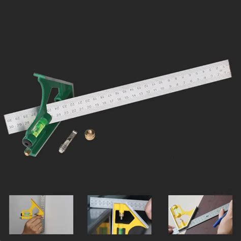 300MM Stainless Steel Ruler Alloy Base Sturdy Durable Clear Accurate ...